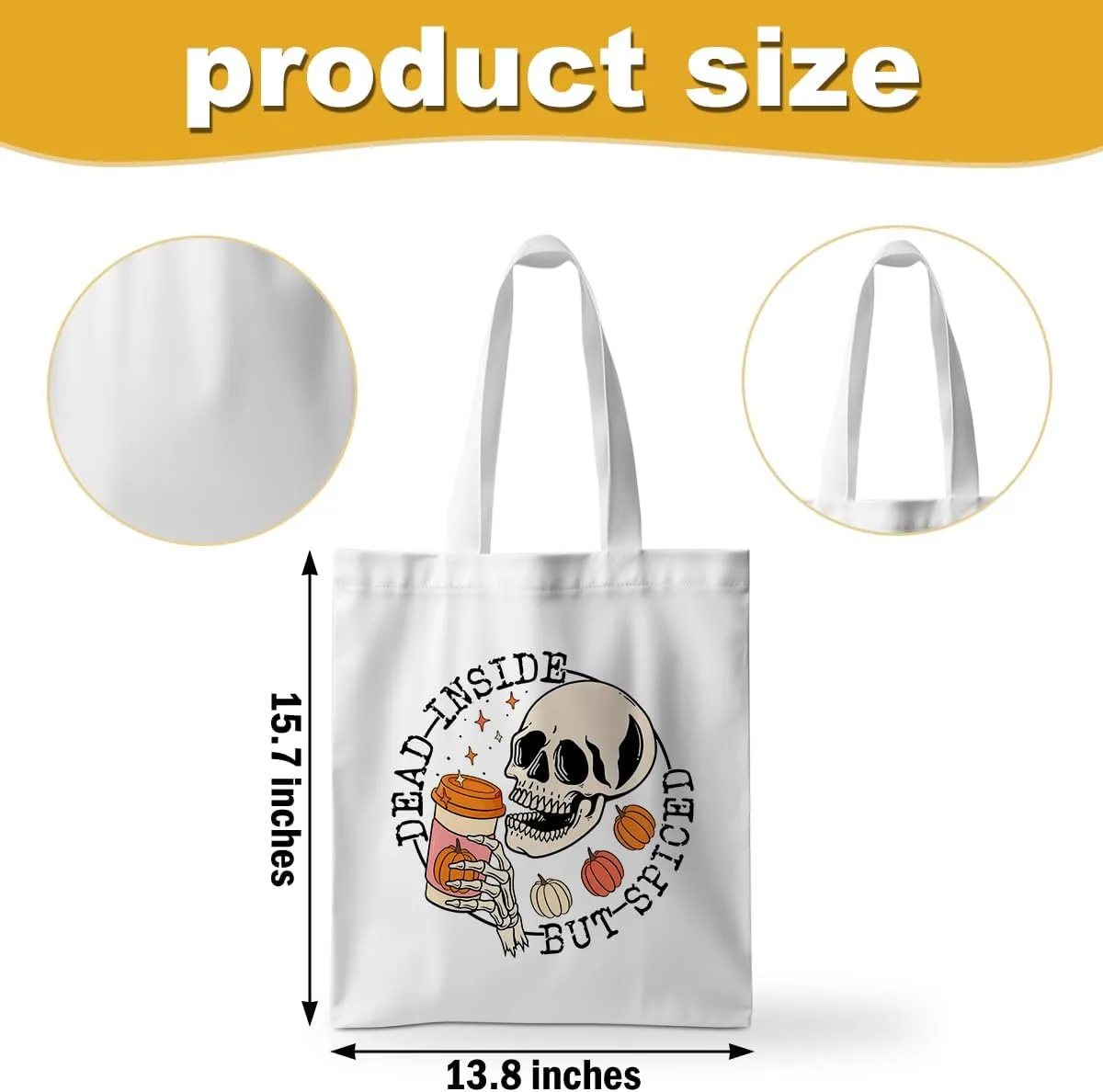 ZHAMEN Gnomes Gifts for Women - Funny Thanksgiving Pumpkin Christmas Halloween Sunflower Tote Bag
