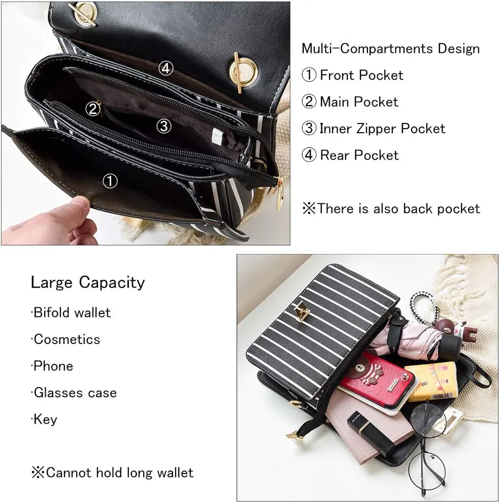 zhongningyifeng Crossbody Bag Shoulder Bag for Women Leather Small Purses Handbags Fashion