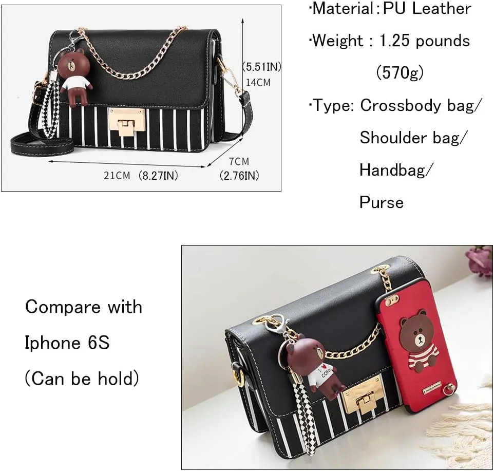 zhongningyifeng Crossbody Bag Shoulder Bag for Women Leather Small Purses Handbags Fashion