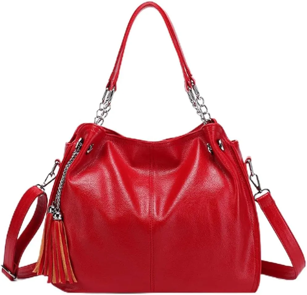 ZiMing Women Handbag Soft PU Leather Fashion Shoulder Bag Large Capacity Crossbody Bag