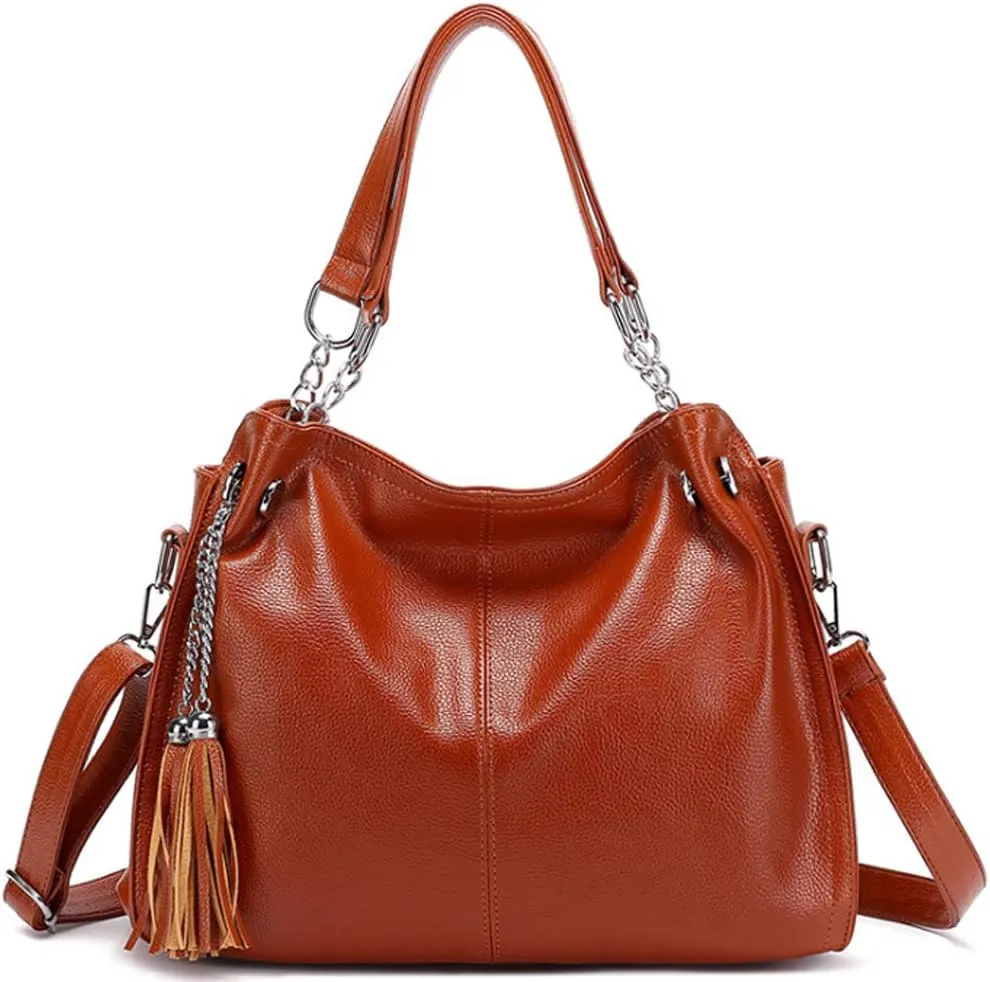 ZiMing Women Handbag Soft PU Leather Fashion Shoulder Bag Large Capacity Crossbody Bag