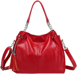 ZiMing Women Handbag Soft PU Leather Fashion Shoulder Bag Large Capacity Crossbody Bag