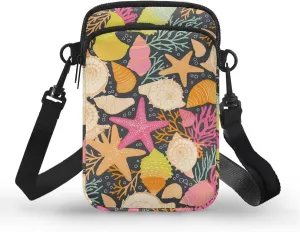 Zip Small Crossbody Bag for Women, Cartoon Cats Puppy Small Crossbody Phone Purse Wallet Bag Shoulder Fanny Pack